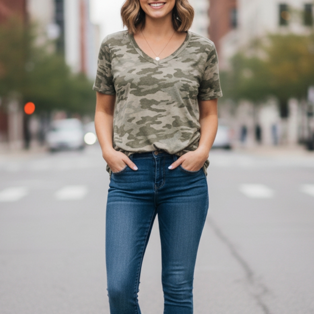 Camouflage Universal Threads Top